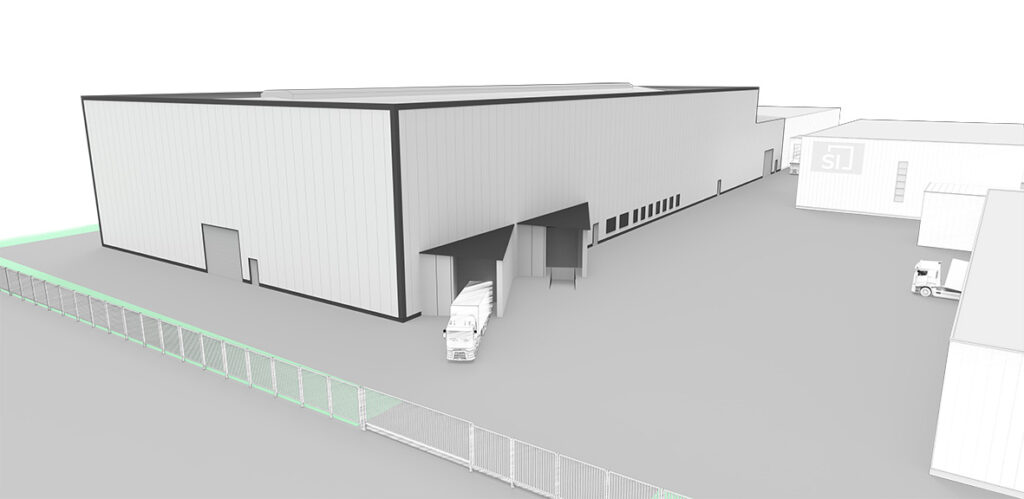 Neue SI-Mass Lagerhalle